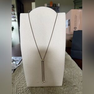 Kendra Scott Gold Long Lariat Necklace